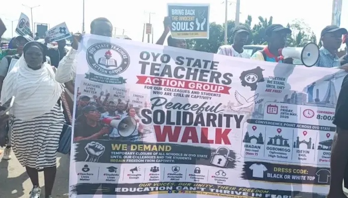 Oyo-Public-School-Teachers-Begin-Indefinite-Strike-Over-Abduction-Of-Colleagues-Pupils